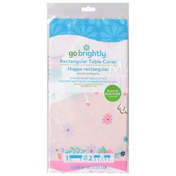 Plastic Printed Tablecover In Unicorn Wishes 1pc 54 Inch X 108 - Ea