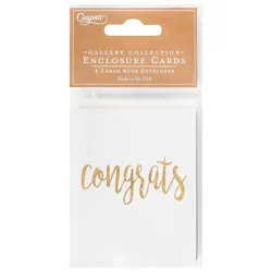 Caspari Congrats Script Gold - 4 Ct