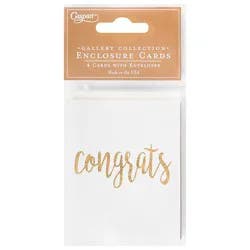 Caspari Congrats Script Gold - 4 Ct