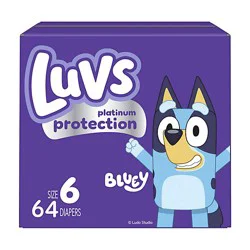 Luvs Platinum Protection Diapers Base Version 5x Box 6/giant - 64 Ct