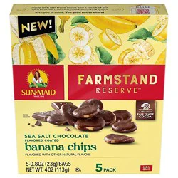Sun-Maid Farmstand Reserve Sea Salt Choc Banana Chips 5-.8oz - 5-.8 Oz