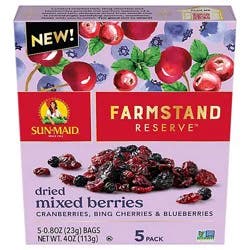 Sun Maid Farmstand Reserve Dried Mixed Berries 5-.8 Oz - 5-.8 Oz