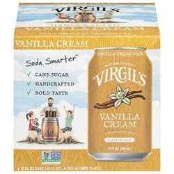 Virgils Vanilla Cream Soda 4-12fz - 4-12 Fz