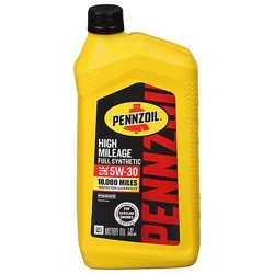 Pennzoil Full Synthetic High Mile 5w-30 - 32 Fz