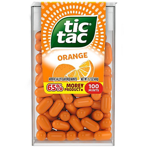 slide 1 of 1, Tic Tac Orange Mints On-The-Go Refreshment - 1.7 Oz, 1.7 oz