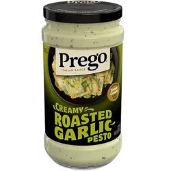 Prego Creamy Roasted Garlic Pesto Pasta Sauce - 14.5 Oz