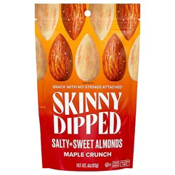 Skinnydipped Salty & Sweet Maple Crunch Almonds Pouch - 4 Oz