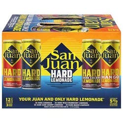 San Juan Hard Lemonade Variety Pack 12-12 Fl Oz In Cans - 12-12fz