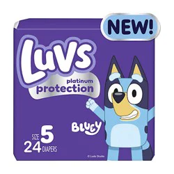 Luvs Platinum Protection Diapers Base Version 2x/duo 5/junior - 24 Ct