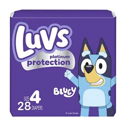Luvs Platinum Protection Diapers Base Version 2x/duo 4/maxi - 28 Ct