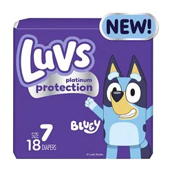 Luvs Platinum Protection Diapers Base Version 2x/duo 7/giant Plus - 18 Ct