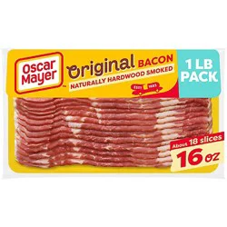Oscar Mayer Original Naturally Hardwood Smoked Bacon - 16 Oz