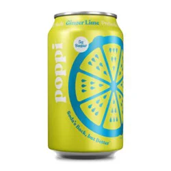 Poppi Ginger Lime Prebiotic Soda - 12 Fl. Oz.
