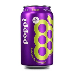Poppi Grape Prebiotic Soda - 12 Fl. Oz.