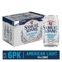 Samuel Adams American Light 6pk Each In Cans - 12-12fz
