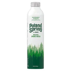 Poland Spring Water Aluminum Bottle 25fz - 25 Fz