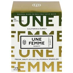 Une Femme The Betty Sparkling Brut Wine - 4-250ml