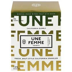 Une Femme The Betty Sparkling Brut Wine - 4-250ml