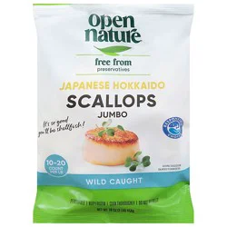 Open Nature Sea Scallops Hokkaido Jumbo 16 Oz - 16 Oz