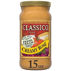 Classico Creamy Rose Pasta Sauce, 15 Oz Jar - 15 Oz