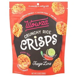 Wowza Fuego Lime Rice Crisps 3.5oz - 3.5 Oz