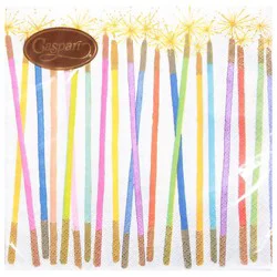 Caspari Candles Luncheon Napkin - 20 Ct