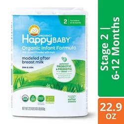 Happy Baby Organics Stage 2 Infant Formula - 22.9 Oz