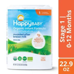 Happy Baby Organics Stage 1 Infant Formula - 22.9 Oz