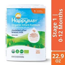 Happy Baby Organics Stage 1 Infant Formula - 22.9 Oz