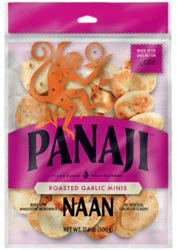 Panaji Roasted Garlic Naan Minis - 17.6 Oz