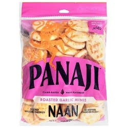 Panaji Roasted Garlic Naan Minis - 17.6 Oz