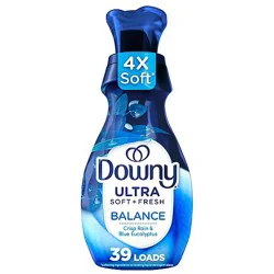 Downy Ultra Soft Liquid Fabric Softener Balance Crisp Rain & Blue Eucalyptus - 26 Fl. Oz.