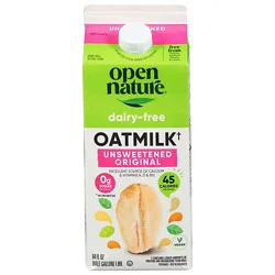Opn Nat Original Unsweetened Oatmilk 64 Fz - 64 Fz