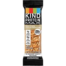 Kind Protein Max Sweet & Salty Caramel Peanut Crisp Protein Bar - 2.2 Oz