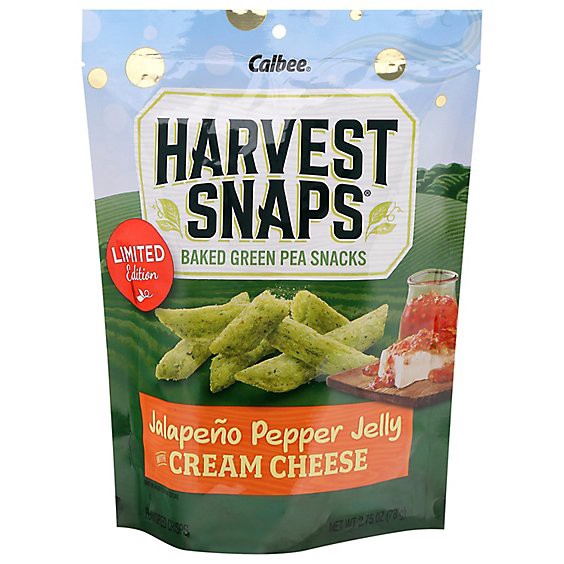 slide 1 of 1, Harvest Snaps Green Pea Jalapeno Pepper Jelly W/cream Cheese 2.75oz - 2.75 Oz, 2.75 oz