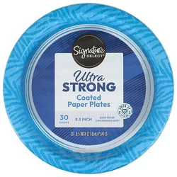 Signature Select Plate Paper Ultra Strong 8.5 Inch 30 Ct - 30 Ct