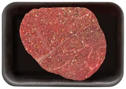 Beef Top Round Steak Savory Monterey Seasoning - Lb