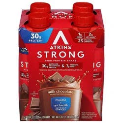 Atkins Strong Chocolate Ready To Drink Shakes - 4-11 Fl. Oz.