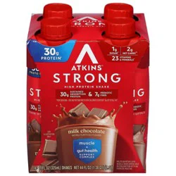 Atkins Strong Chocolate Ready To Drink Shakes - 4-11 Fl. Oz.