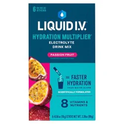 Liquid I.v. Hydration Multiplier Passion Fruit Electrolyte Powder Packet Drink Mix - 6 Count