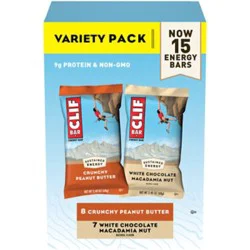 Clif White Choc/peanut Butter Variety Pack 15-2.4oz - 15-2.4 Oz
