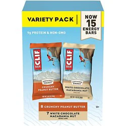 Clif White Choc/peanut Butter Variety Pack 15-2.4oz - 15-2.4 Oz