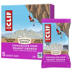 Clif Bar Chocolate Chip Peanut Crunch 5-2.4oz - 5-2.4 Oz