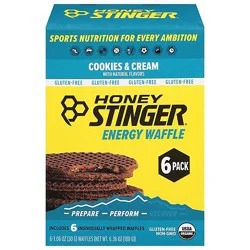 Honey Stinger Waffles Cookies & Cream 6 Count -1.06 Oz
