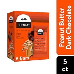 Rxbar Nut Butter And Oat Protein Bars Dark Chocolate Peanut Butter Protein Snacks 5 Count - 9.7 Oz