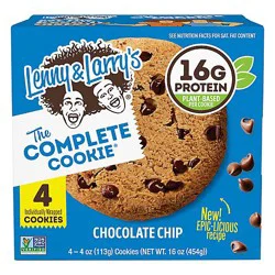 Lenny & Larrys Cookie Chocolate Chip - 4 Ct