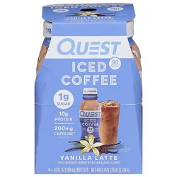 Quest Iced Coffee Vanilla Latte 4-10fz - 4-10 Fz