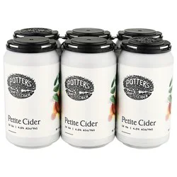 Potters Petite Cider 6-12 Fl Oz In Cans - 6-12 Fz