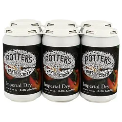 Potters Imperial Dry 6-12 Fl Oz In Cans - 6-12 Fz