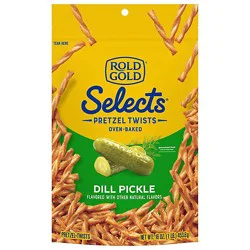 Rold Gold Selects Preztel Twists Oven Baked Dill Pickle - 16 Oz